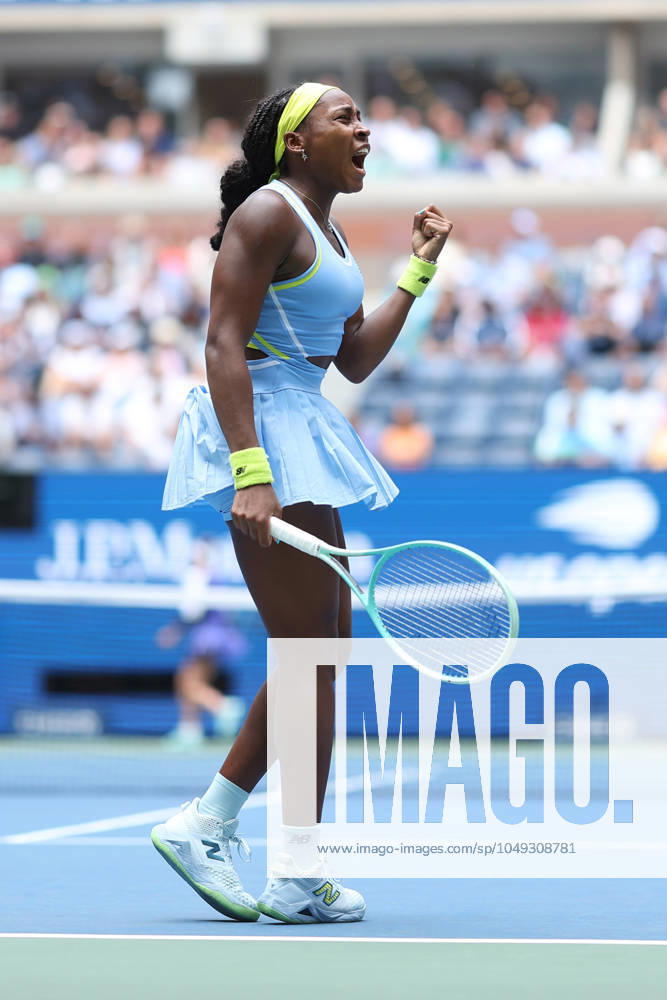 Coco Gauff (USA) at the US Open 2024 TENNIS : US Open 2024 30 08 2024 AntoineCouvercelle Panoramic