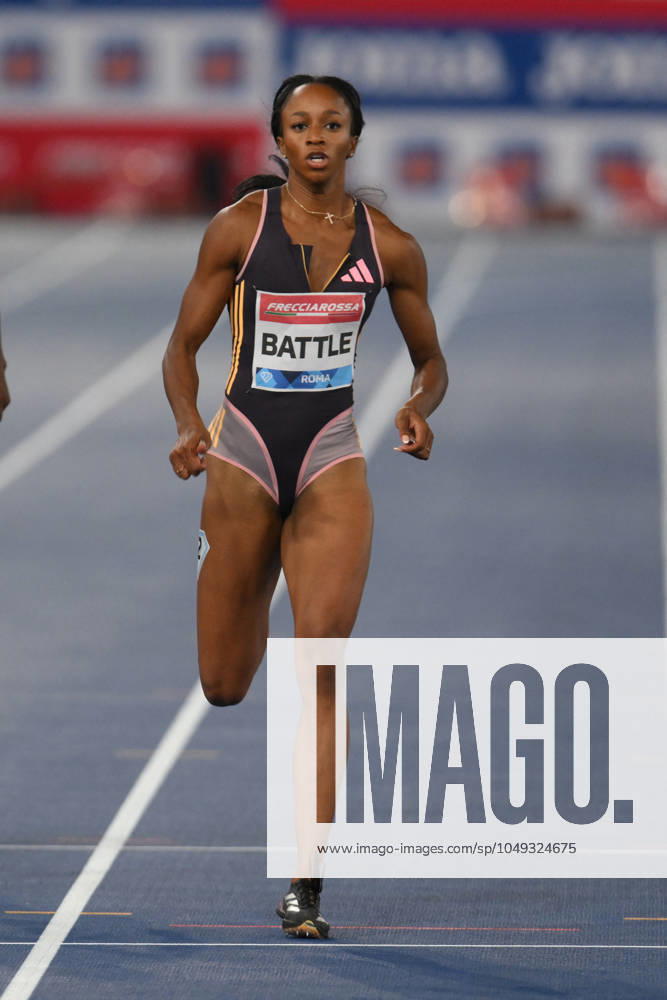 - Internazionali di Atletica - Golden Gala Pietro Mennea Anavia BATTLE (USA) competes in 200m Women during the Diamond League Athletics 30th August 2024 at the Olimpic Stadium in Rome Rome Italy