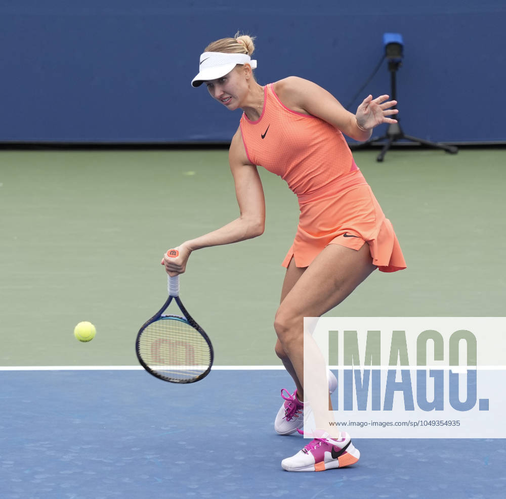 Anastasia Potapova loses to Karolina Muchova (CZE) 6-4, 6-2 at the US Open being played at Billie Jean King National Tennis Center in Flushing, Queens, NY, {USA} Ã‚ Cal Media Flushing, Queens USA - ZUMAc04_ 20240831_zma_c04_099