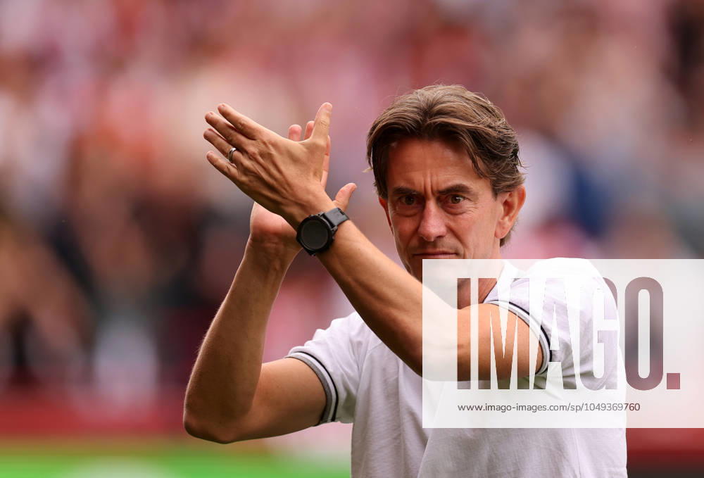 London, England, 31st August 2024. Brentford s head coach Thomas Frank during the Premier League match at Gtech Community Stadium, London. Picture credit should read: David Klein Sportimage . SPI-3288-0006