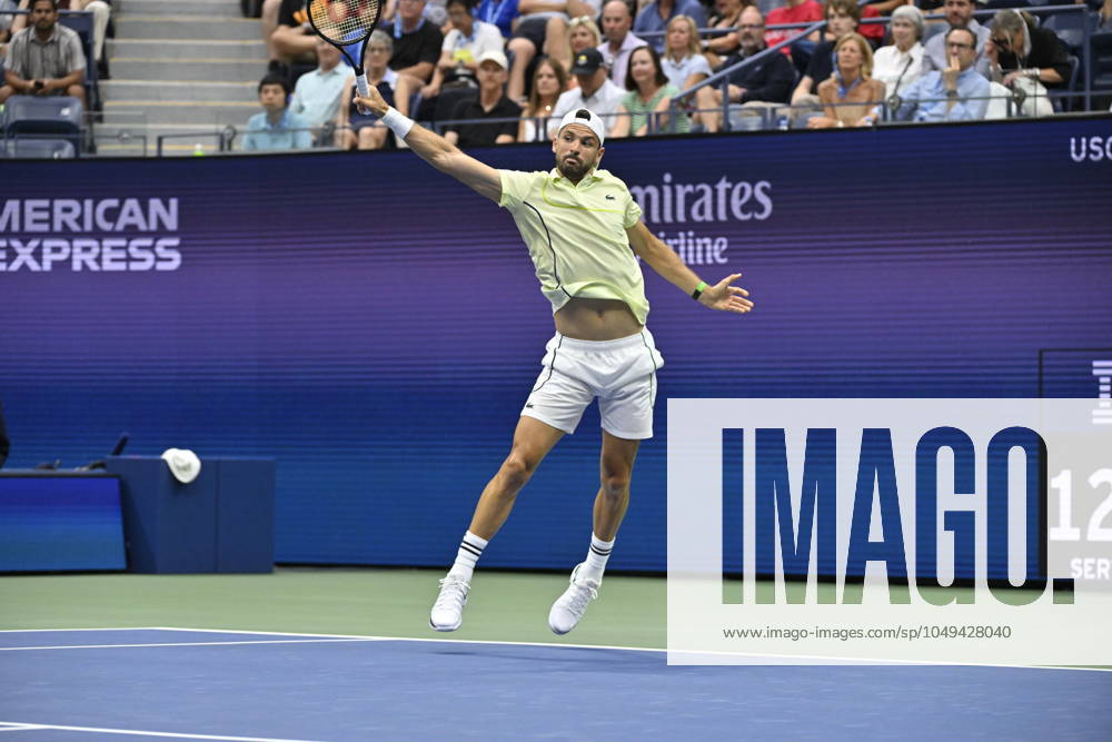 Tennis : Us Open 2024 - Grigor Dimitrov - Bulgarie Tennis :Us Open 2024 - Usa - 01 09 2024 ChrysleneCaillaud Panoramic