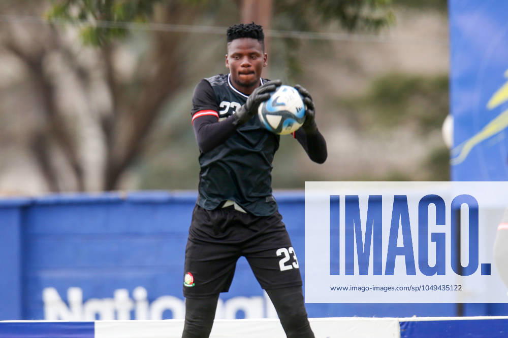 Kenya Men˜s senior national team, Nationalteam Goalkeeper Byrne Omondi in preparations for 2025 AfCON Qualifiers match against Zimbabwe at Stade Mandela National Stadium on September 1, 2024 in Uganda, Photo by Chris Omollo