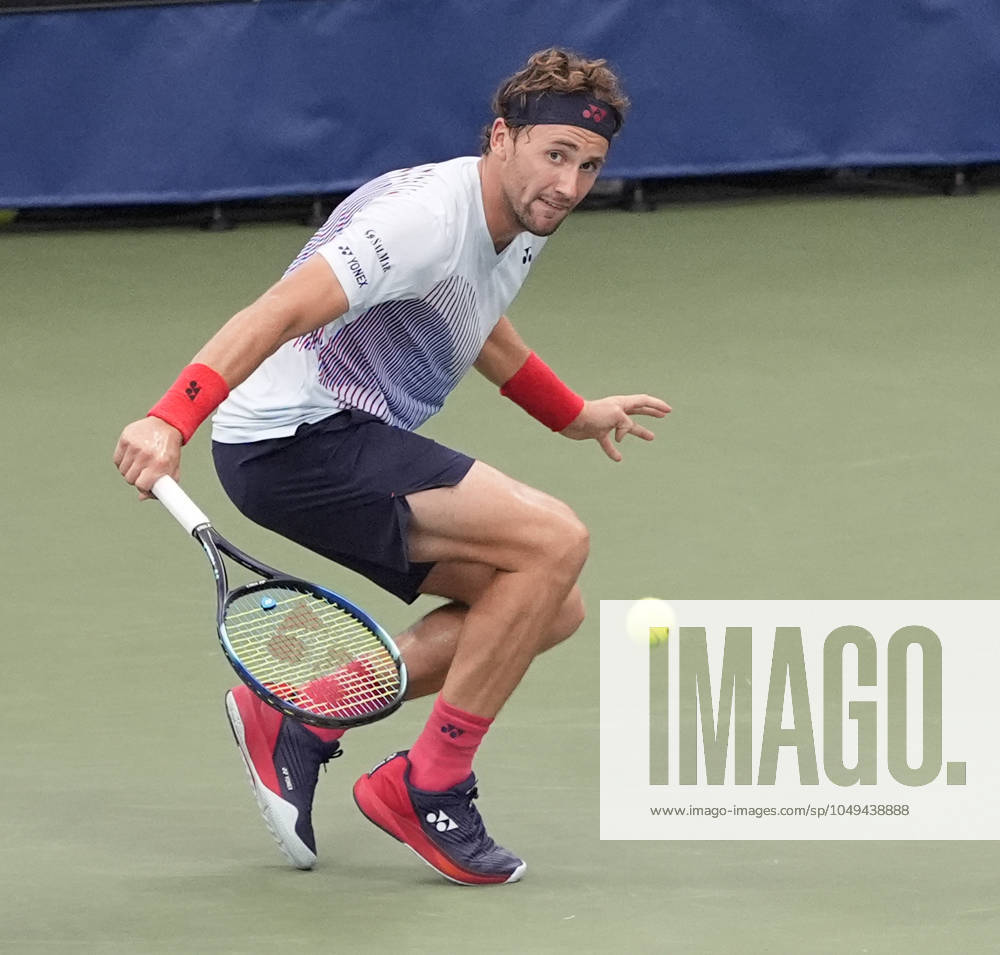 Casper Ruud (NOR) loses to Taylor Fritz (USA) 3-6, 6-4, 6-3, 6-2 at the US Open being played at Billie Jean King National Tennis Center in Flushing, Queens, NY, {USA} Â Cal Media Flushing, Queens USA - ZUMAc04_ 20240901_zma_c04_129
