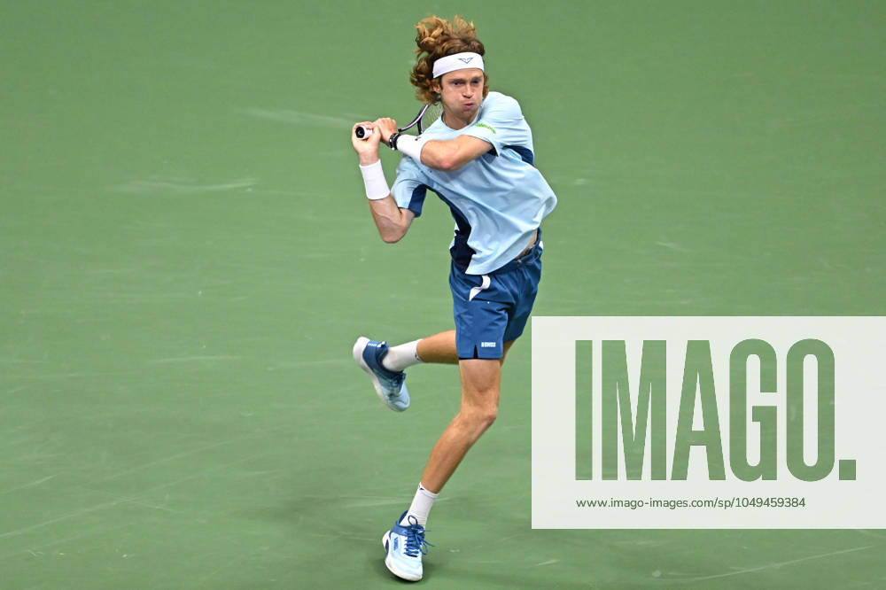 US Open - Fourth Round Andrey Rublev (RUS) during his fourth round match at the 2024 US Open at Billie Jean National Tennis Center in New York City, NY, USA, on September 1, 2024. Photo by Corinne Dubreuil ABACAPRESS.COM New York City NY United States
