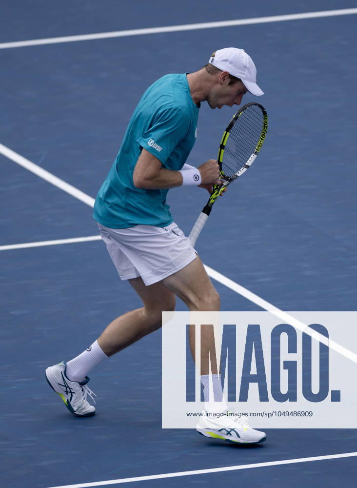 Botic Van de Zandschulp of Holland celebrates US Open Championships 2024, Day Six, Flushing Meadows, New York, USA - 31 Aug 2024