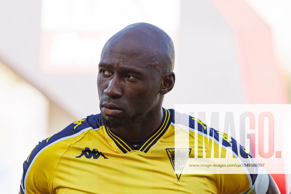 Eliaquim Mangala seen in action during Liga Portugal game between teams of GD Estoril Praia and Gil Vicente FC at Estadio Antonio Coimbra da Mota Estoril Estadio Antonio Coimbra da Mota Portugal