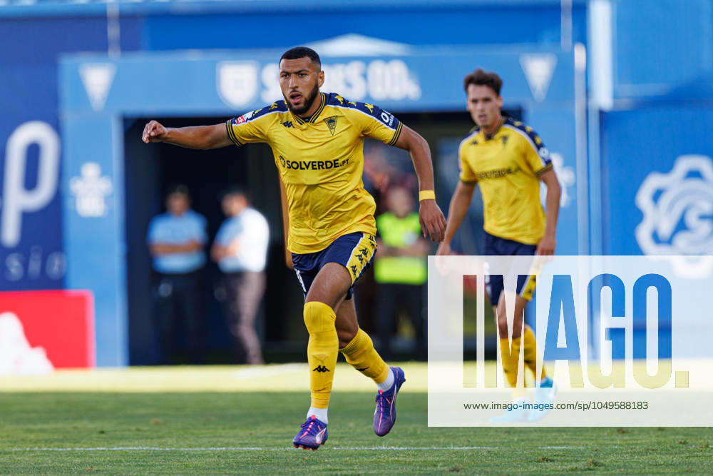 Yanis Begraoui seen in action during Liga Portugal game between teams of GD Estoril Praia and Gil Vicente FC at Estadio Antonio Coimbra da Mota Estoril Estadio Antonio Coimbra da Mota Portugal