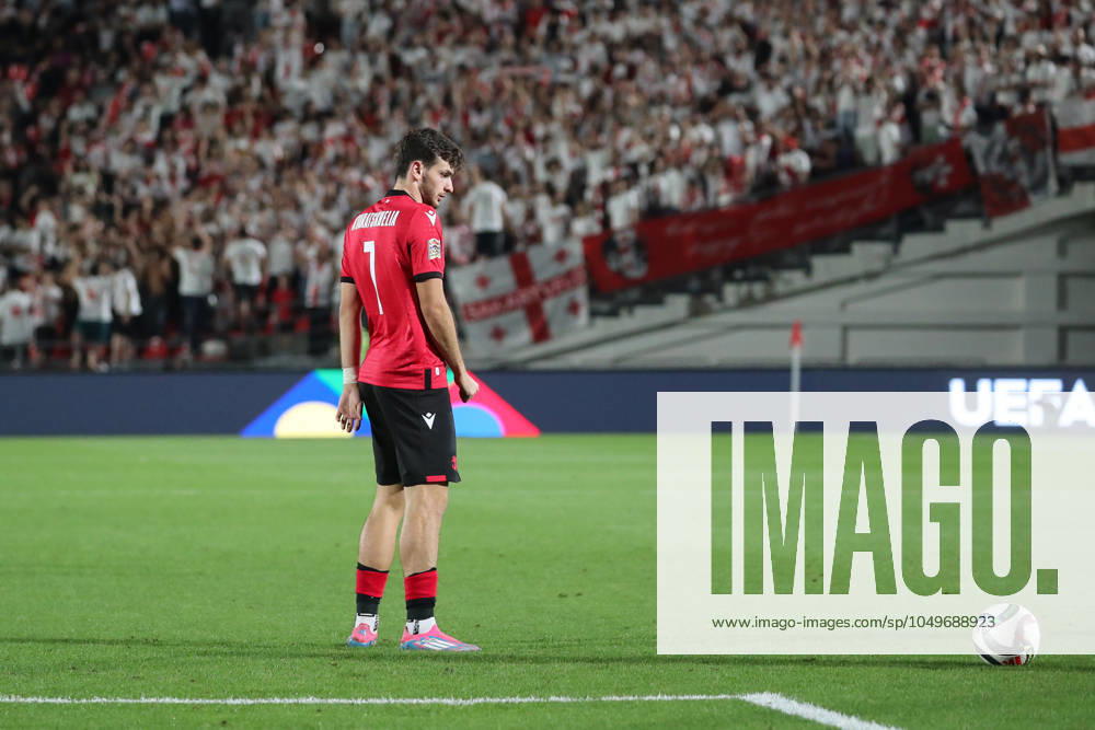 Khvicha Kvaratskhelia of Georgia during the UEFA Nations League match between Georgia and Czech Republic at the Mikheil Meskhi Stadium on September 7, 2024 in Tbilisi, Georgia. Tbilisi Mikheil Meskhi Stadium, Ilia Chavchavadze Avenue, Zemo Vake, Vake, Vake District, Tbilisi, 1062, Georgia Georgia