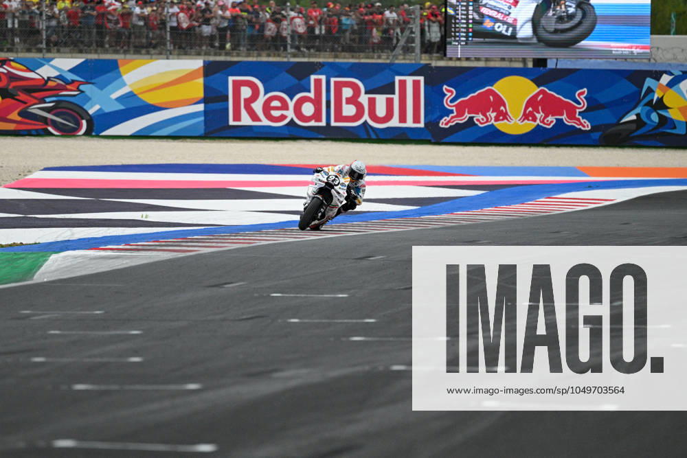 - MotoGP - GP15 - Gran Premio Red Bull di San Marino e della Riviera di Rimini - Race Marc Marquez Spanish Gresini Racing MotoGP Ducati celebrates in the finish line celebrates winning the Gran Premio Red Bull di San Marino e della Riviera di Rimini Race during GP15 - Gran Premio Red Bull di San Marino e della Riviera di Rimini - Race, MotoGP World Championship, WM, Weltmeisterschaft in Misano Adriatico, Italy, September 08 2024 Misano Adriatico Italy