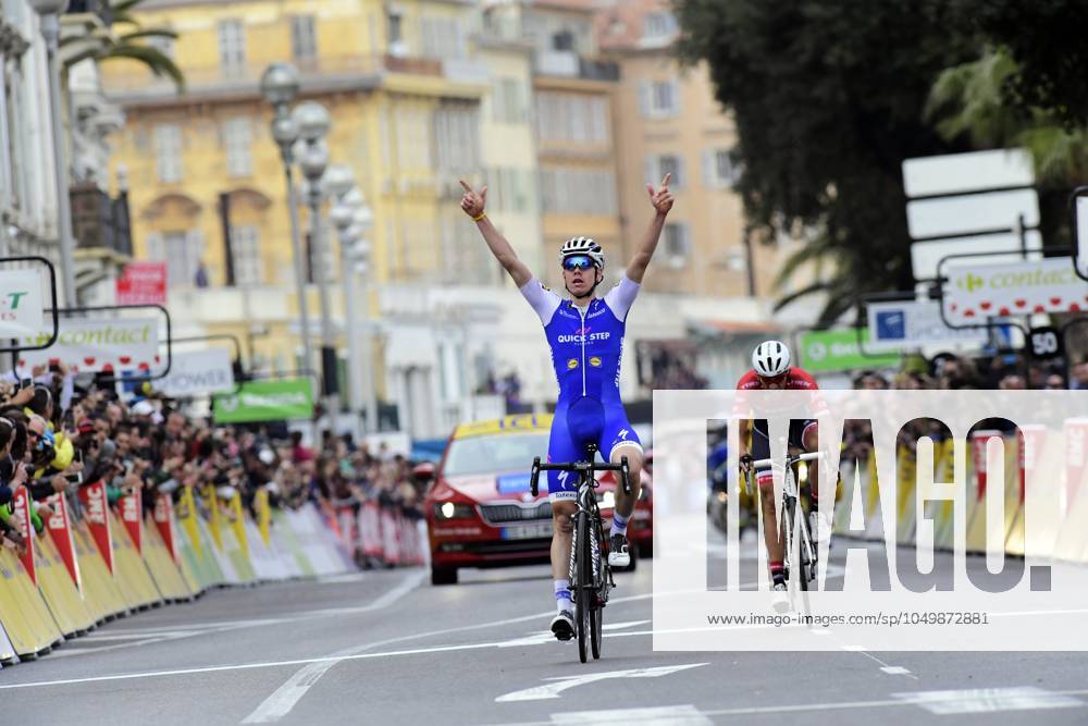 Paris - Nice 2017 - stage 8 Nice, FRANCE - MARCH 12 : DE LA CRUZ MELGAREJO David (ESP) Rider of Quick-Step Floors Cycling team, CONTADOR Alberto (ESP) Rider of Trek - Segafredo during stage 08 of the 75th edition of the Paris - Nice cycling race, a stage of 115,5 km with start and finish in Nice on on March 12, 2017 in Nice, France, 12 03 2017 Nice France
