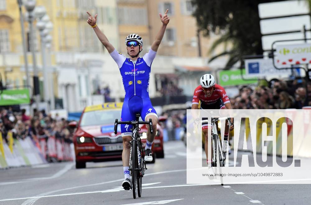 Paris - Nice 2017 - stage 8 Nice, FRANCE - MARCH 12 : DE LA CRUZ MELGAREJO David (ESP) Rider of Quick-Step Floors Cycling team, CONTADOR Alberto (ESP) Rider of Trek - Segafredo during stage 08 of the 75th edition of the Paris - Nice cycling race, a stage of 115,5 km with start and finish in Nice on on March 12, 2017 in Nice, France, 12 03 2017 Nice France