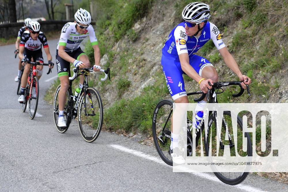Paris - Nice 2017 - stage 8 NICE, FRANCE - MARCH 12 : DE LA CRUZ MELGAREJO David (ESP) Rider of Quick-Step Floors Cycling team is attacking during stage 08 of the 75th edition of the Paris - Nice cycling race, a stage of 115,5 km with start and finish in Nice on March 12, 2017 in Nice, France, 12 03 2017 Nice France