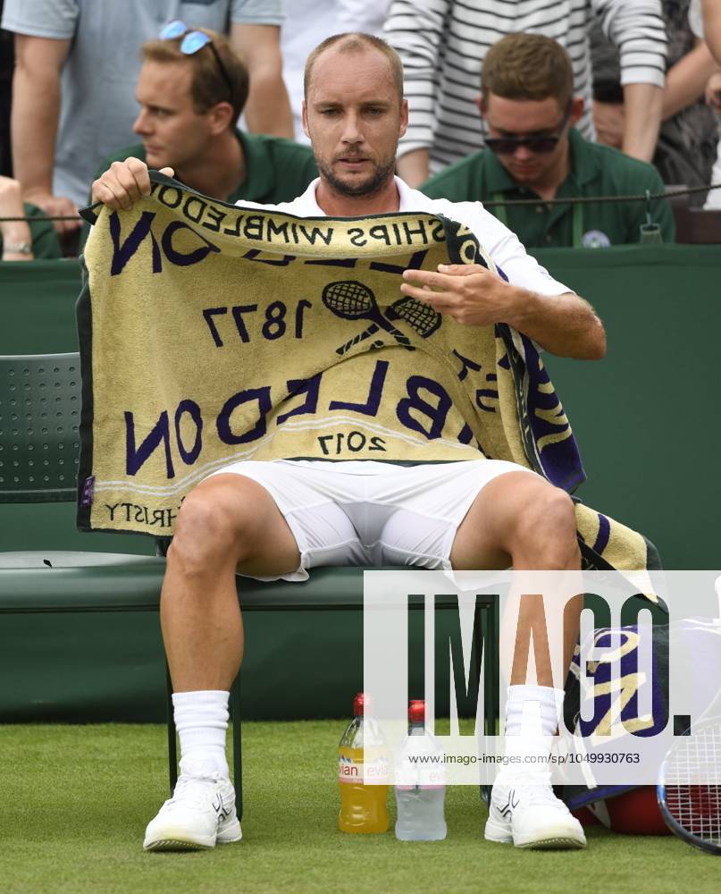 The Championships Wimbledon 2017 - Day Two LONDON, UNITED KINGDOM - JULY 04 : Steve Darcis of Belgium pictured during his first match at the championships Wimbledon 2017 vs Richardas Berankis (LTU) (USA) July 04, 2017 in London, United Kingdom , 4 07 2017 London United Kingdom