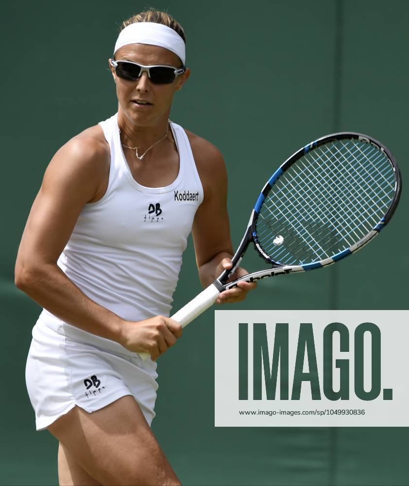 The Championships Wimbledon 2017 - Day Two LONDON, UNITED KINGDOM - JULY 04 : Kirsten Flipkens of Belgium pictured during her first match at the championships Wimbledon 2017 vs Doi Misaki (JPN) on July 04, 2017 in London, United Kingdom , 4 07 2017 London United Kingdom