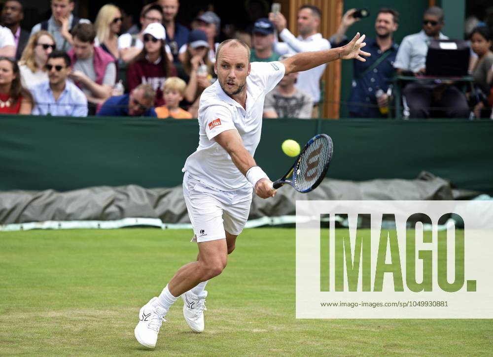 The Championships Wimbledon 2017 - Day Two LONDON, UNITED KINGDOM - JULY 04 : Steve Darcis of Belgium pictured during his first match at the championships Wimbledon 2017 vs Richardas Berankis (LTU) (USA) July 04, 2017 in London, United Kingdom , 4 07 2017 London United Kingdom