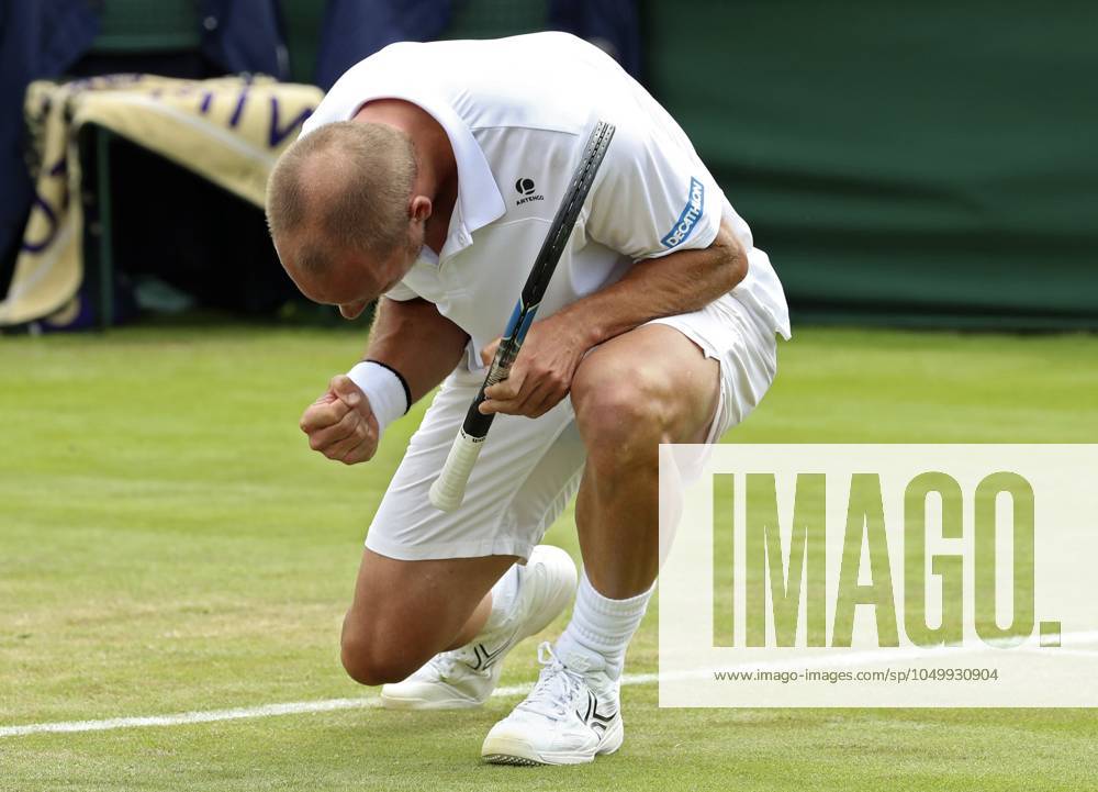 The Championships Wimbledon 2017 - Day Two LONDON, UNITED KINGDOM - JULY 04 : Steve Darcis of Belgium pictured during his first winning match at the championships Wimbledon 2017 vs Richardas Berankis (LTU) (USA) July 04, 2017 in London, United Kingdom , 4 07 2017 London United Kingdom