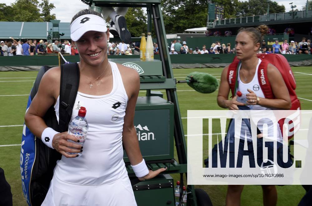 The Championships Wimbledon 2017 - Day Two LONDON, UNITED KINGDOM - JULY 04 : Yanina Wickmayer of Belgium pictured during her first winning match at the championships Wimbledon 2017 vs Kateryna Bondarenko (UKR) on July 04, 2017 in London, United Kingdom , 4 07 2017 London United Kingdom