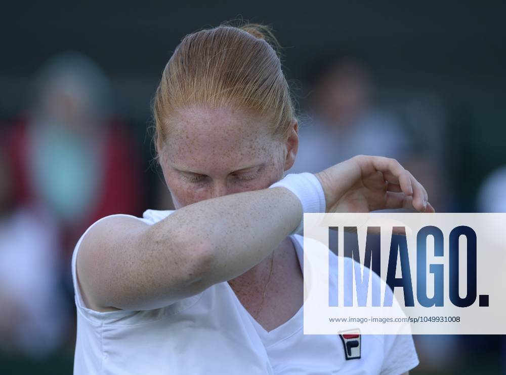 The Championships Wimbledon 2017 - Day Two LONDON, UNITED KINGDOM - JULY 04 : Alison Van Uytvanck of Belgium pictured during her first match at the championships Wimbledon 2017 vs Ekaterina Makanrova (RUS) on July 04, 2017 in London, United Kingdom , 4 07 2017 London United Kingdom