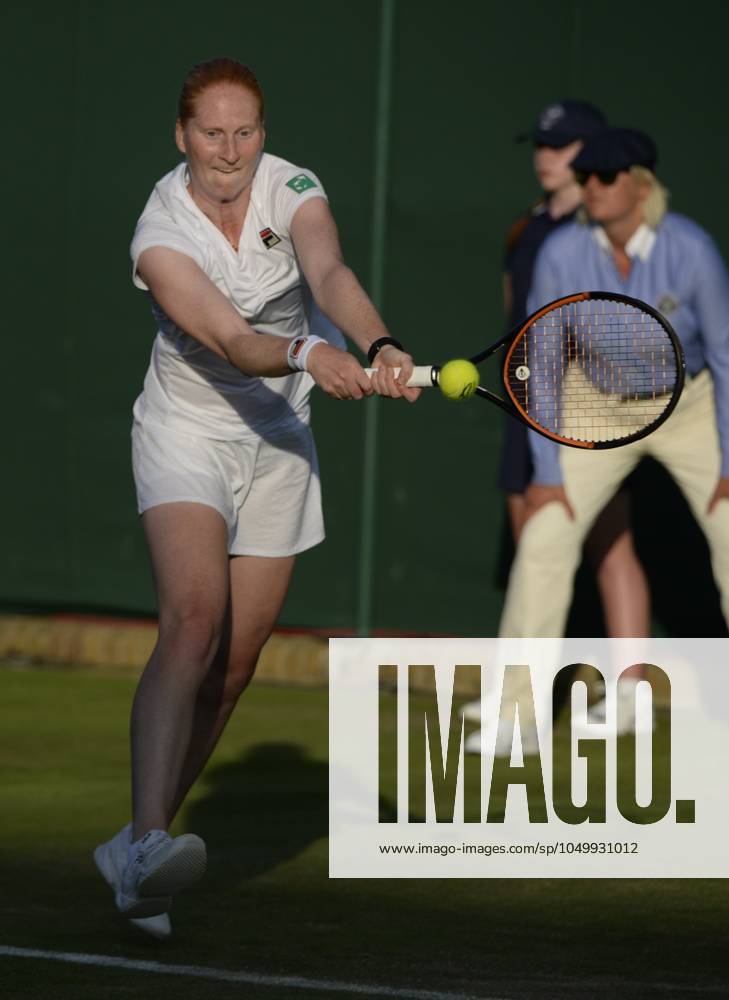 The Championships Wimbledon 2017 - Day Two LONDON, UNITED KINGDOM - JULY 04 : Alison Van Uytvanck of Belgium pictured during her first match at the championships Wimbledon 2017 vs Ekaterina Makanrova (RUS) on July 04, 2017 in London, United Kingdom , 4 07 2017 London United Kingdom