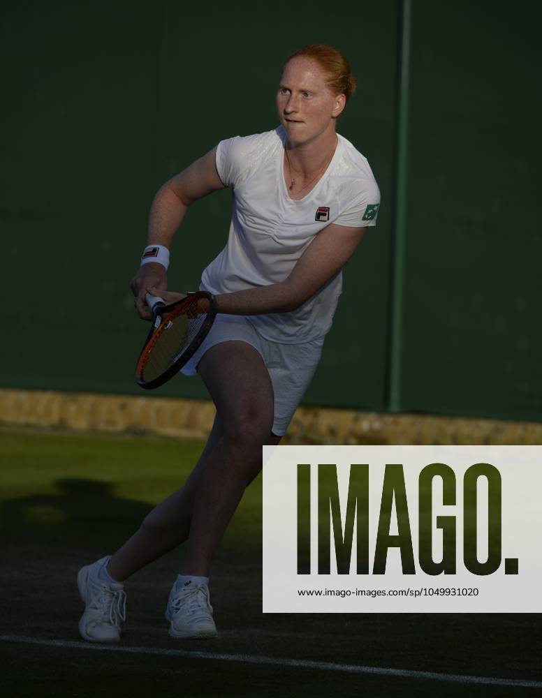 The Championships Wimbledon 2017 - Day Two LONDON, UNITED KINGDOM - JULY 04 : Alison Van Uytvanck of Belgium pictured during her first match at the championships Wimbledon 2017 vs Ekaterina Makanrova (RUS) on July 04, 2017 in London, United Kingdom , 4 07 2017 London United Kingdom
