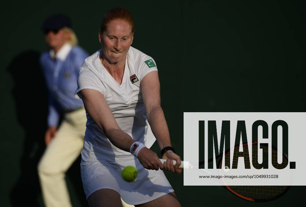The Championships Wimbledon 2017 - Day Two LONDON, UNITED KINGDOM - JULY 04 : Alison Van Uytvanck of Belgium pictured during her first match at the championships Wimbledon 2017 vs Ekaterina Makanrova (RUS) on July 04, 2017 in London, United Kingdom , 4 07 2017 London United Kingdom