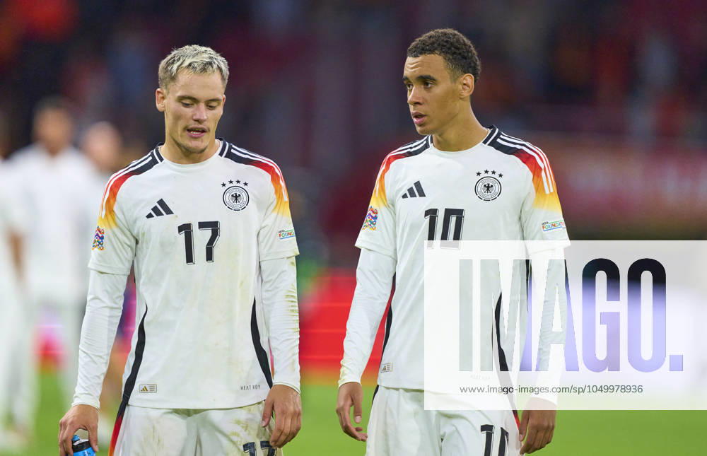 Florian Wirtz, Nr. 17 DFB Jamal Musiala, DFB 10 ehrenrunde in the UEFA Nations League 2024 match NETHERLANDS - GERMANY 2-2 in Season 2024 2025 at Sept 10, 2024 in Amsterdam, NL.