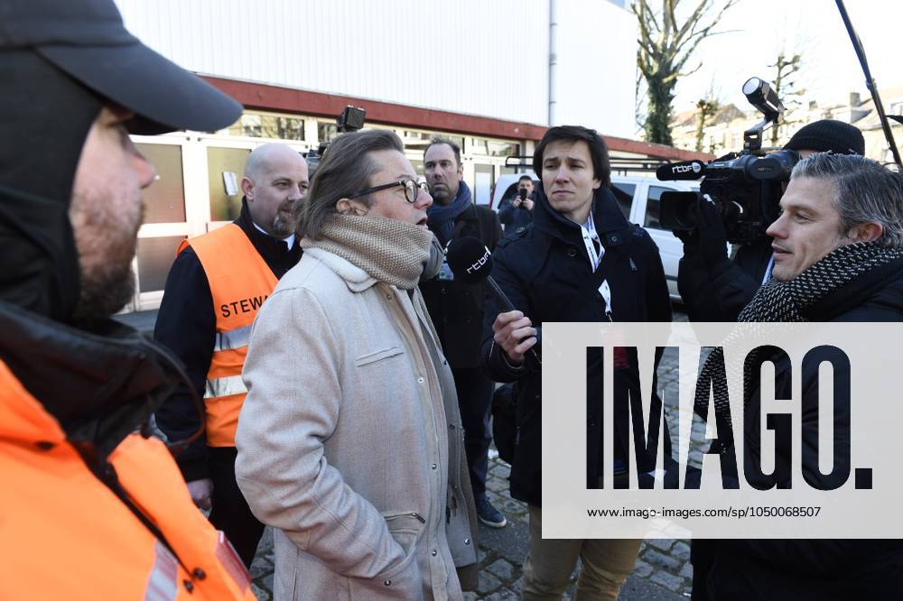 RSC Anderlecht v Mouscron : Jupiler Pro League BRUSSELS, BELGIUM - FEBRUARY 25 : Marc Coucke new president of RSC Anderlecht during his arrival at the stadium for the Jupiler Pro League match between RSC Anderlecht and Excelsior Mouscron at the Constant Vanden Stock stadium on February 25, 2018 in Brussels, Belgium, 25 02 2018 Brussels Belgium