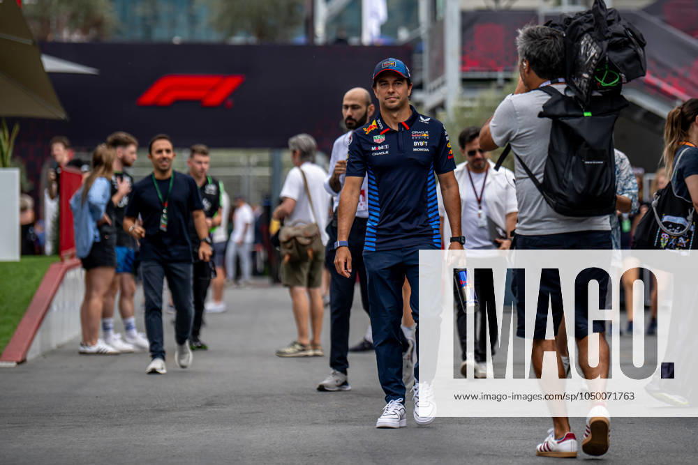 BAKU, AZERBAIJAN: Sergio Perez, racing for the Red Bull Racing team during the 2024 Formula 1 Azerbaijan Grand Prix at the Baku City Circuit in Baku, Azerbaijan