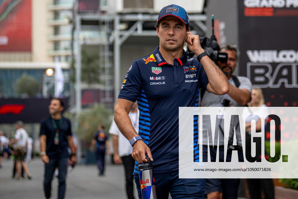 BAKU, AZERBAIJAN: Sergio Perez, racing for the Red Bull Racing team during the 2024 Formula 1 Azerbaijan Grand Prix at the Baku City Circuit in Baku, Azerbaijan