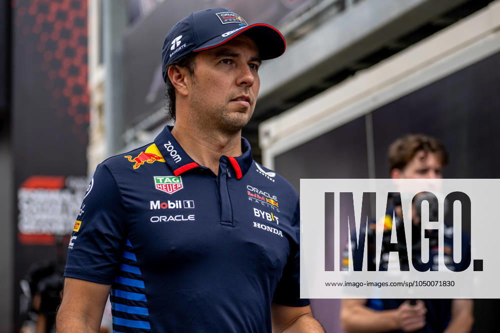 BAKU, AZERBAIJAN: Sergio Perez, racing for the Red Bull Racing team during the 2024 Formula 1 Azerbaijan Grand Prix at the Baku City Circuit in Baku, Azerbaijan