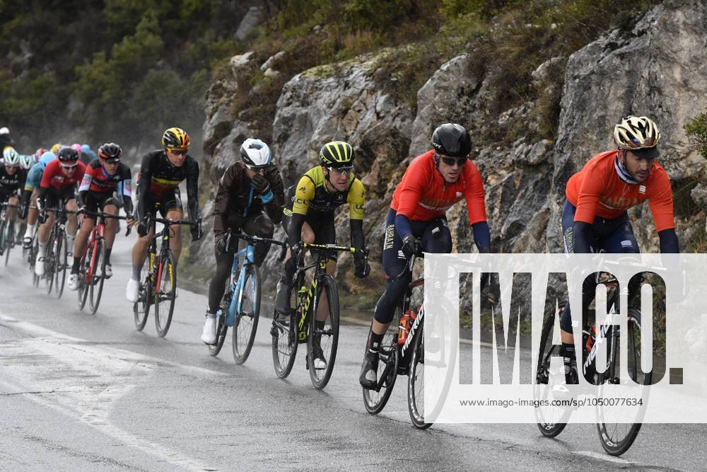 Paris-Nice 2018 stage 8 NICE, FRANCE - MARCH 11 : Bahrain - Merida in action during stage 8 of the 2018 Paris - Nice cycling race with start and finish in Nice (110 km) on March 11, 2018 in Nice, France, 11 03 2018 Nice France