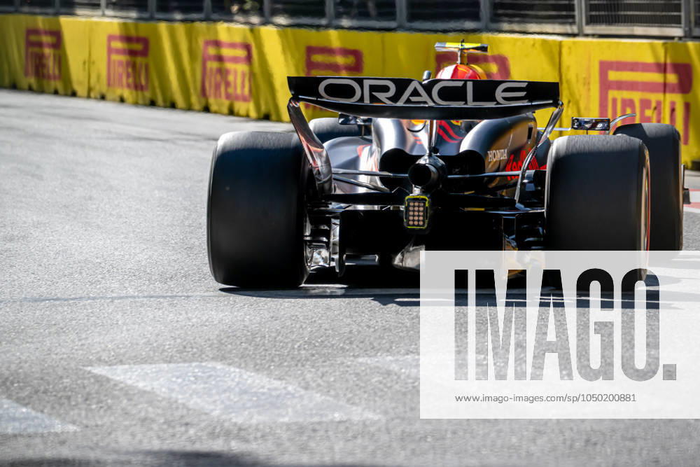 BAKU, AZERBAIJAN: Sergio Perez, racing for the Red Bull Racing team during the 2024 Formula 1 Azerbaijan Grand Prix at the Baku City Circuit in Baku, Azerbaijan