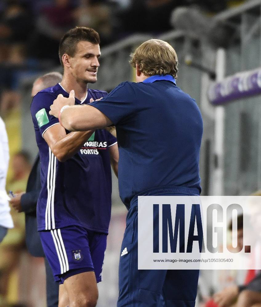 RSC Anderlecht v Mouscron - Jupiler Pro League ANDERLECHT, BELGIUM - AUGUST 17Hein Vanhaezebrouck head coach of RSC Anderlecht pictured during the Jupiler Pro League match between RSC Anderlecht and Royal Excel Mouscron on August 17, 2018 in Anderlecht, Belgium, 17 08 2018 Anderlecht Belgium