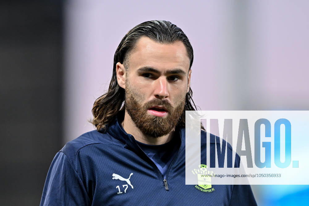 Carabao Cup Everton v Southampton Ben Brereton Diaz of Southampton warms up ahead of the Carabao Cup match Everton vs Southampton at Goodison Park, Liverpool, United Kingdom, 17th September 2024 (Photo by Cody Froggatt News Images) Liverpool Goodison Park Merseyside United Kingdom