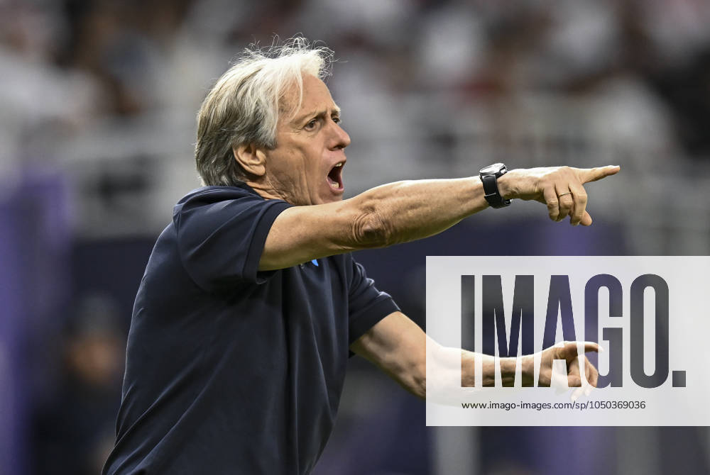 AFC CHAMPIONS LEAGUE ELITE, AL RAYYAN FC V AL-HILAL SFC Al Hilal SFC head coach, Jorge Jesus reacts during the AFC Champions League elite west football match between Qatar s Al Rayyan SC and Saudi Arabia s Al-Hilal SFC at Ahmad Bin Ali Stadium in Al Rayyan, Qatar on September 17, 2024. DOHA Qatar