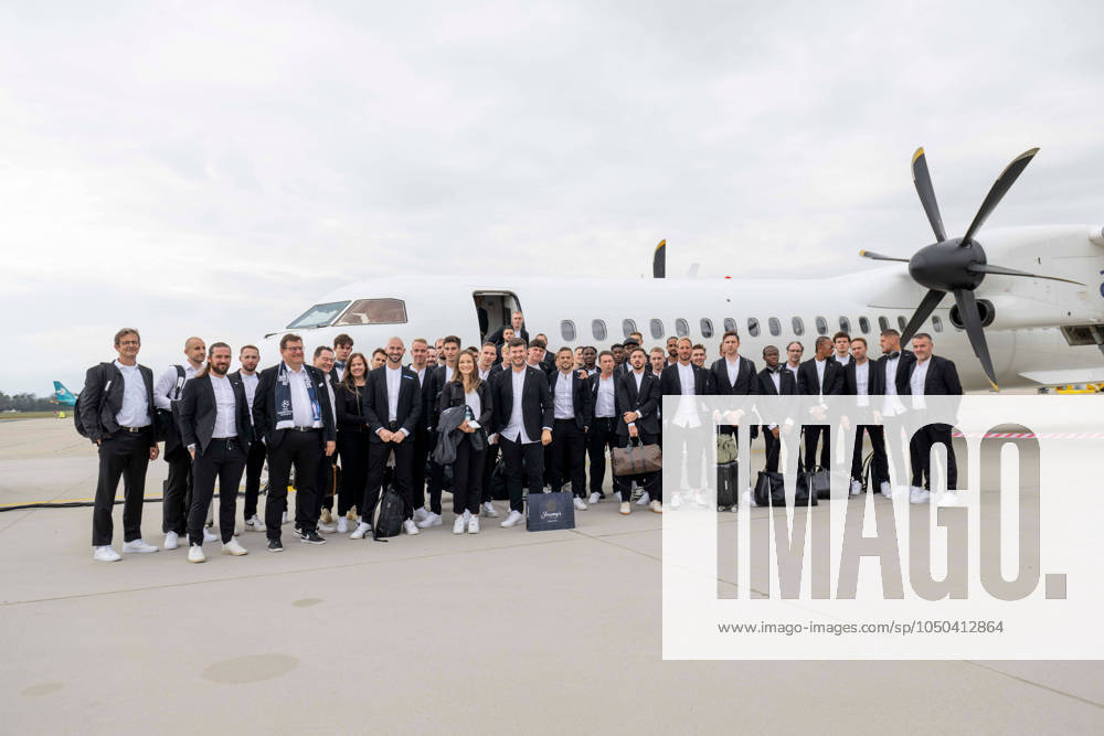 KW38 SOCCER - UEFA CL, Brest vs Sturm GRAZ,AUSTRIA,18.SEP.24 - SOCCER - UEFA Champions League, Stade Brestois 29 vs SK Sturm Graz, preview, departure Sturm. Image shows the team of Sturm. GEPAxpictures Retkoceri