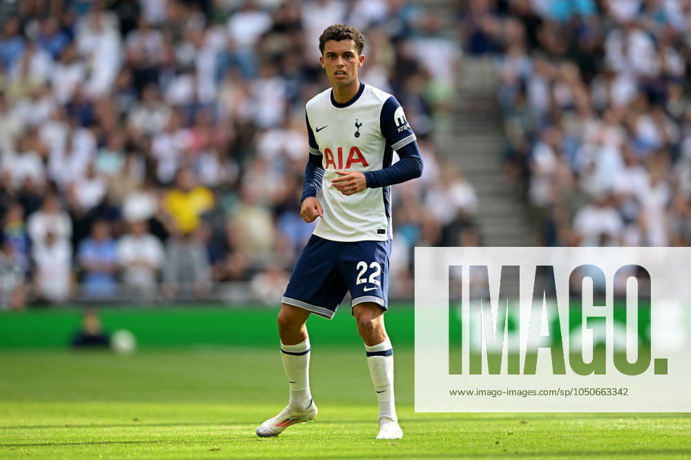 Spurs vs Brentford Premier League Brennan Johnson of Tottenham Hotspur during the Spurs vs Brentford, Premier League match at Tottenham Hotspur Stadium London. London Tottenham Hotspur Stadium UK