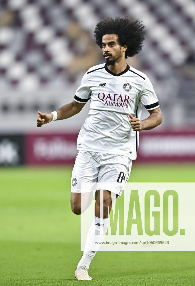 AL-SADD SC VS AL DUHAIL SC-OOREDOO STARS LEAGUE QATAR Akram Hassan Afif of Al Sadd SC in action during the Ooredoo Qatar Stars League 24 25 match between Al-Sadd SC and Al Duhail SC at Jassim bin Hamad Stadium in Doha, Qatar, on September 21, 2024. DOHA Qatar