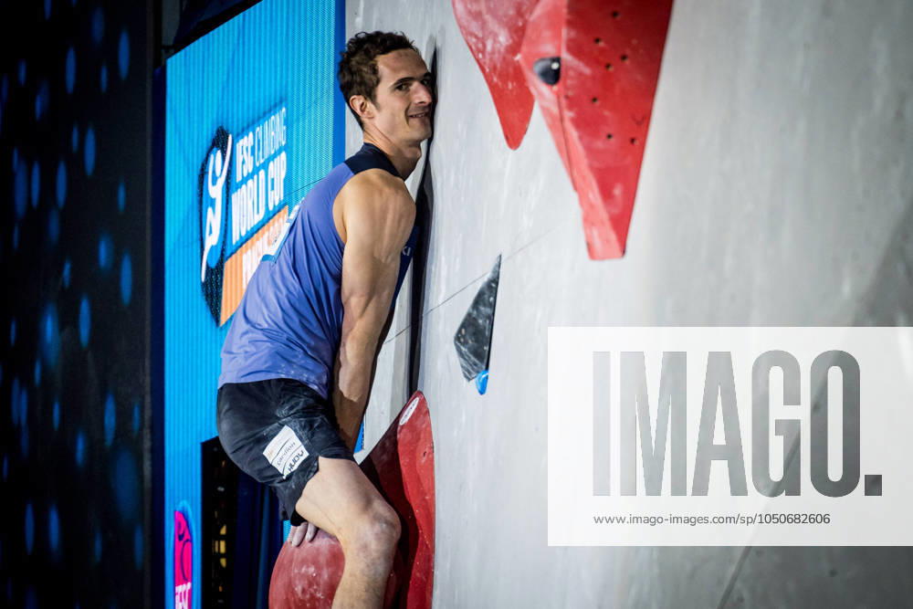 KW38 World Cup in climbing (bouldering): men s - final, in Prague, Czech Republic, September 21, 2024. Adam Ondra from Czech Republic. (CTKxPhoto JaroslavxSvoboda) CTKPhotoP2024092107600 CTKPhotoP2024092107600