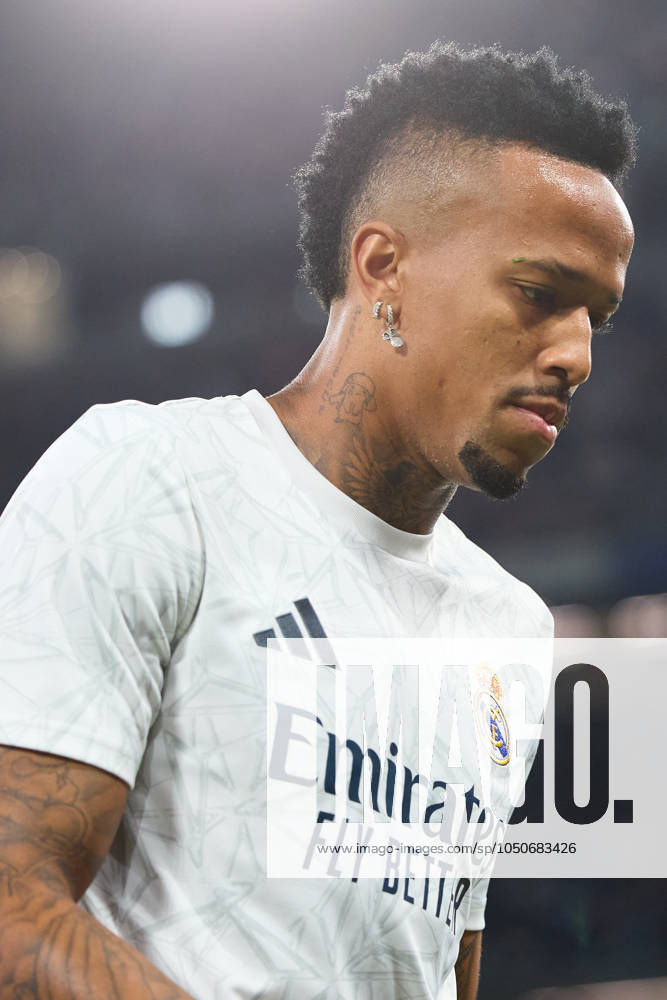 Eder Militao of Real Madrid CF during the LaLiga EA Sports match between Real Madrid and RCD Espanyol at Santiago Bernabeu stadium on September 21, 2024 in Madrid, Spain. (Photo by: LGM Panoramic) FOOTBALL : Real Madrid vs RCD Espanyol - LaLiga EA Sports - 21 09 2024 LGM Panoramic