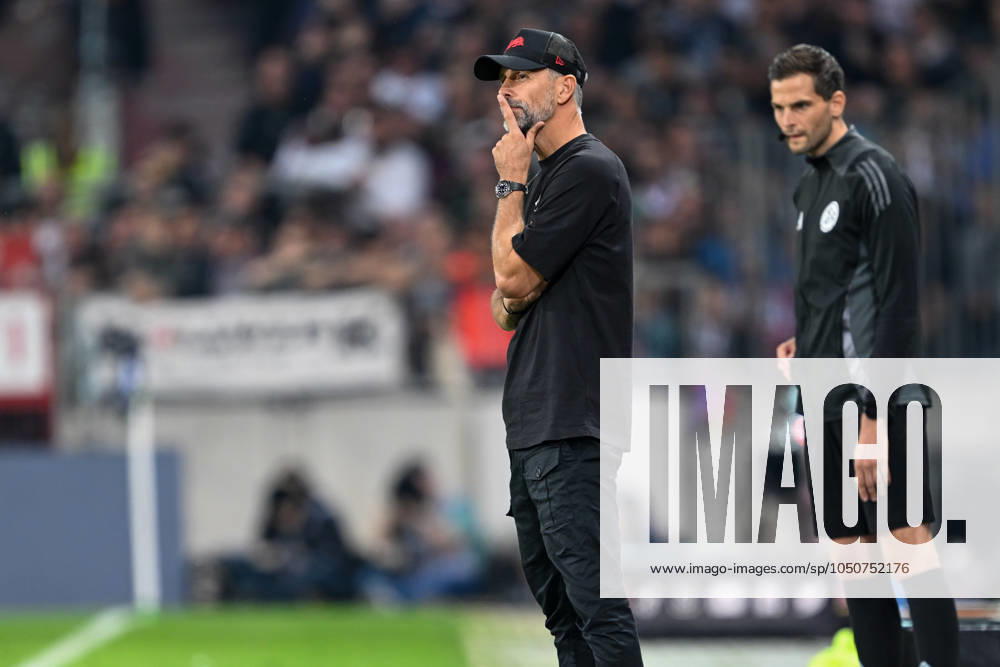 Soccer 1 Bundesliga FC St Pauli RB Leipzig on 22 09 2024 at Millerntor Stadium in Hamburg Coach Marco Rose RB Leipzig dissatisfied, disappointed, disappointed, dejected MT