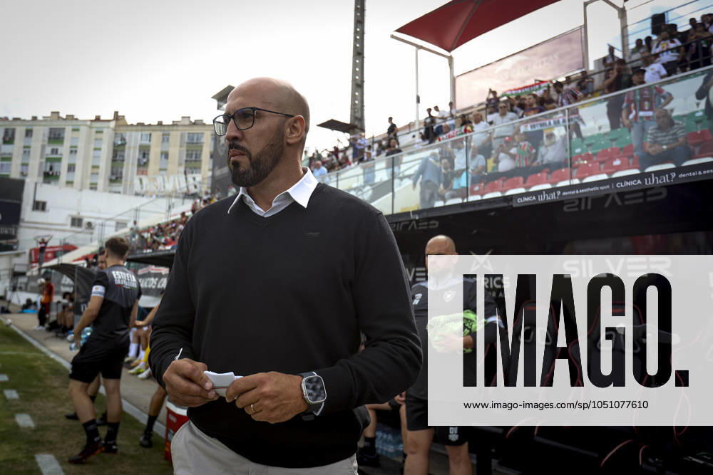 Jose Faria head of Estrela Amadora during during the Liga Portugal Betclic match between Estrela da Amadora and FC Moreirense at Estadio Josà Gomes on September 28th, 2024. Liga Portugal Betclic - Estrela da Amadora SAD vs FC Moreirense (Valter Gouveia SPP)