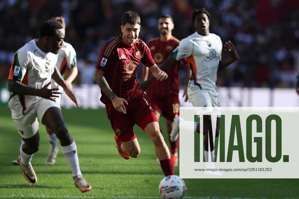 Rome, Italy 29.09.2024 : Matias Soule of Roma during Italian football championship Serie A Enilive 2024-2025 match AS Roma Vs Venezia FC at Stadio Olimpico in Rome on September 29, 2024.