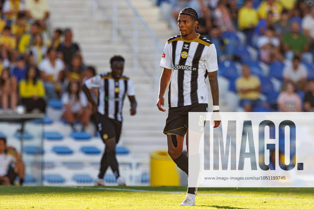 Matheus Dias seen during Liga Portugal game between teams of GD Estoril Praia and CD Nacional at Estadio Antonio Coimbra da Mota Estoril Estadio Antonio Coimbra da Mota Portugal