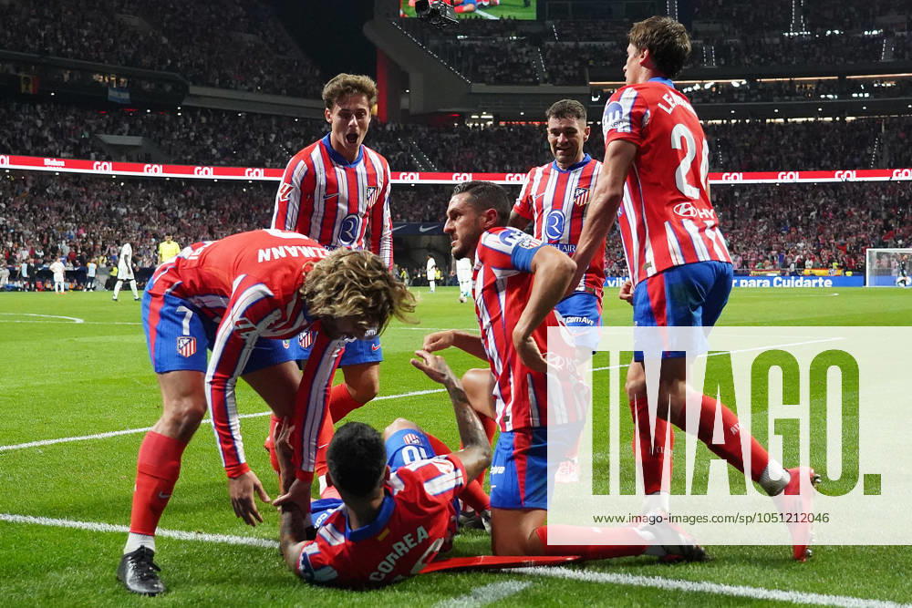 Atletico de Madrid s players celebrate goal during La Liga match. September 29,2024. (0765769221)