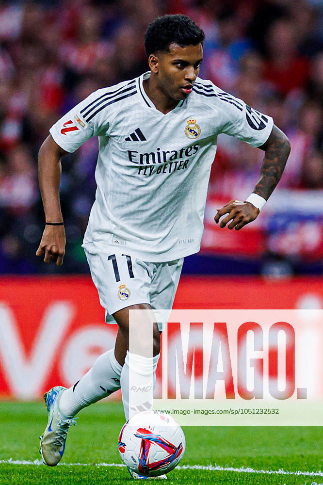 Soccer La Liga matchday 8 Atletico Madrid Real Madrid on 29 09 2024 at the Wanda Metropolitano in Madrid Rodrygo Real