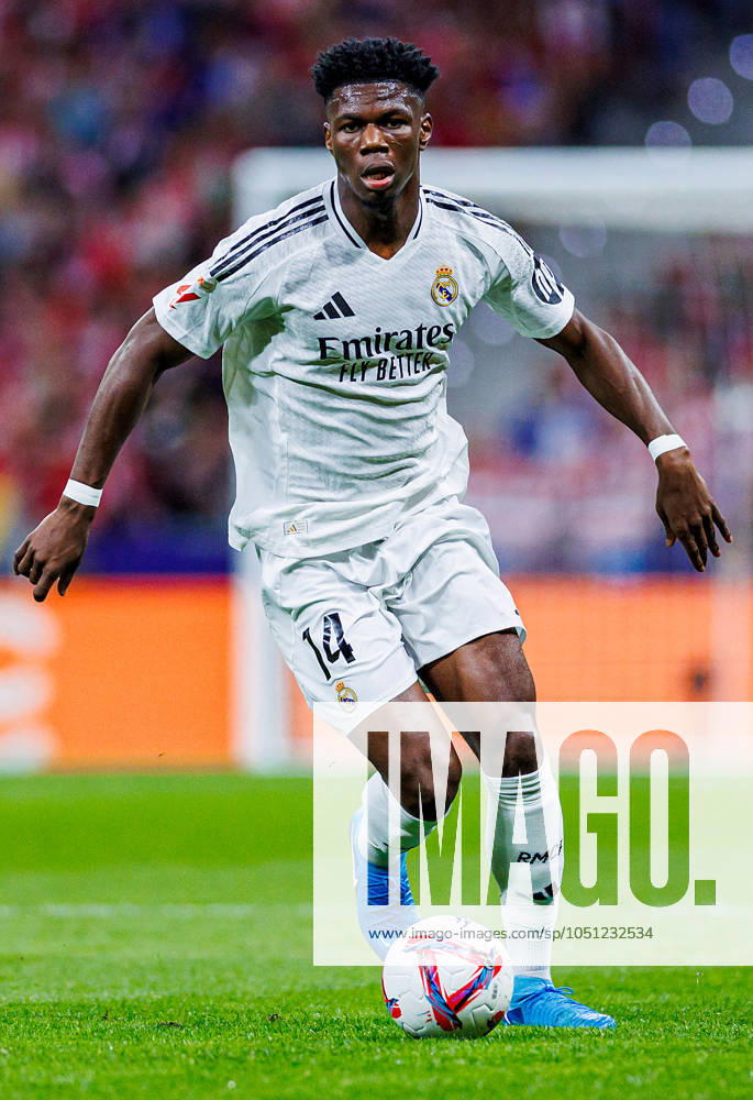 Soccer La Liga matchday 8 Atletico Madrid Real Madrid on 29 09 2024 at the Wanda Metropolitano in Madrid Aurelien Tchouameni Real