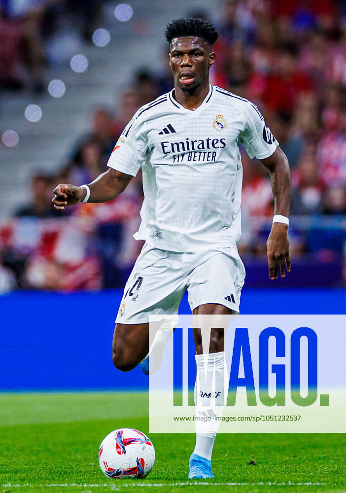 Soccer La Liga matchday 8 Atletico Madrid Real Madrid on 29 09 2024 at the Wanda Metropolitano in Madrid Aurelien Tchouameni Real