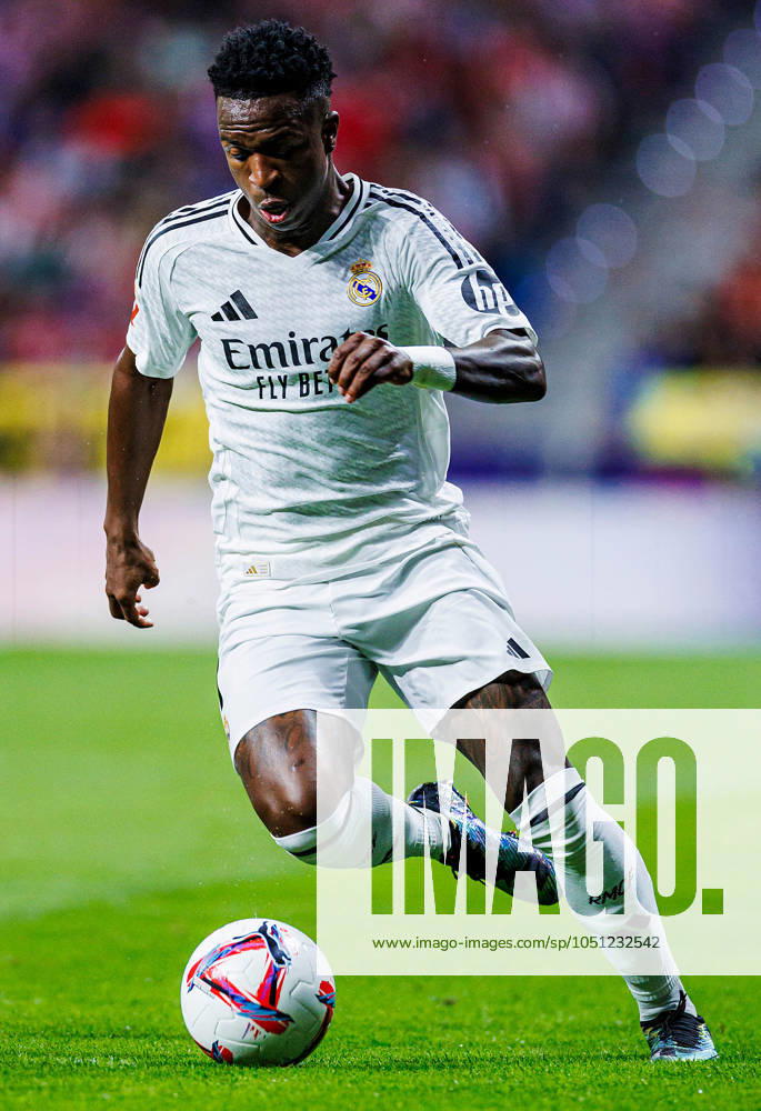 Soccer La Liga matchday 8 Atletico Madrid Real Madrid on 29 09 2024 at the Wanda Metropolitano in Madrid Vinicius Junior Real