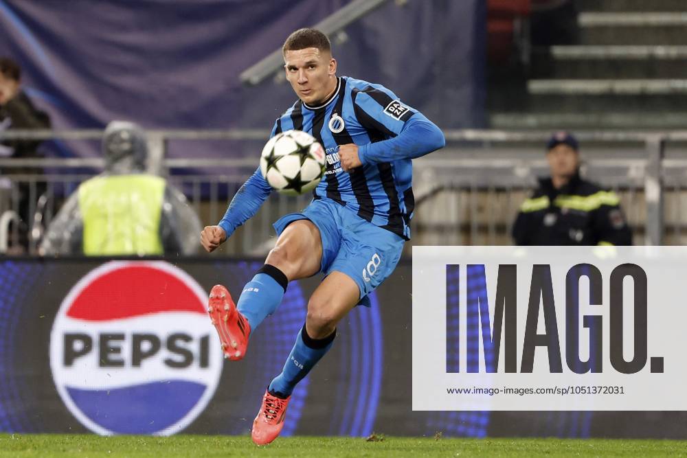 Sturm Graz v Club Brugge - UEFA Champions League KLAGENFURT, AUSTRIA - OCTOBER 02 : Tzolis Christos forward of Club Brugge pictured during the UEFA Champions League phase matchday 2 match between Sturm Graz and Club Brugge at the Worthersee Stadion on October 2, 2024 in Klagenfurt, Austria, 02 10 2024 Klagenfurt Austria